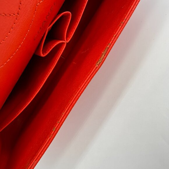 Chanel Red Medium Quilted Lambskin Flap Bag - Picture 8 of 9